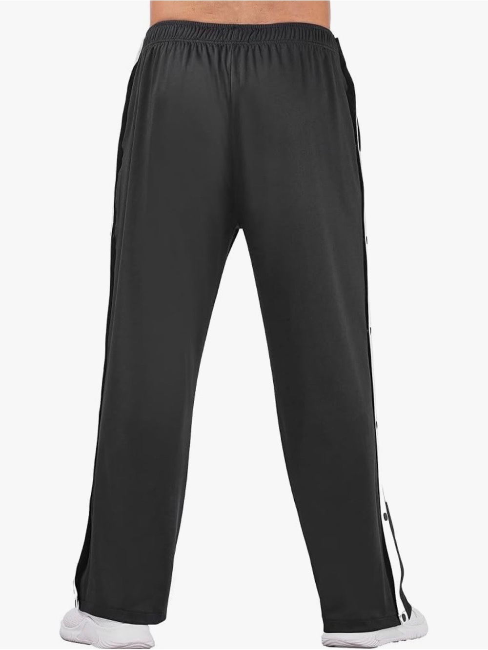 Deyeek Tear Away Snap Button Pants XXL NWT Black Post Surgery Basketball - Picture 7 of 7